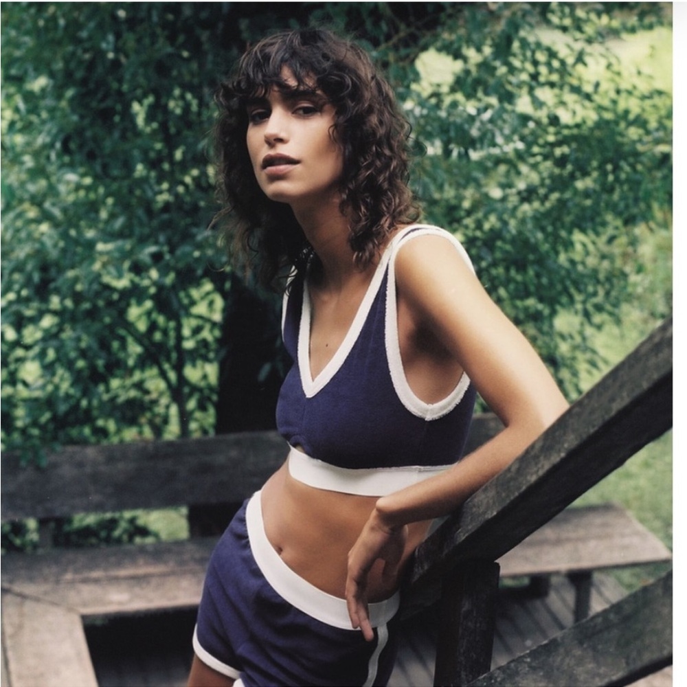 ZARA Small CONTRAST CROP TOP